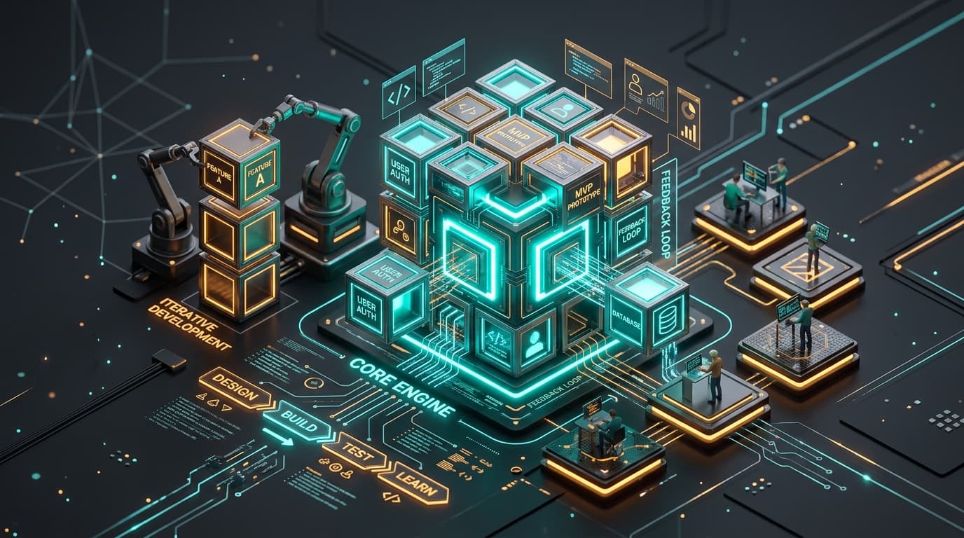 Disciplined MVP Architecture infographic emblem