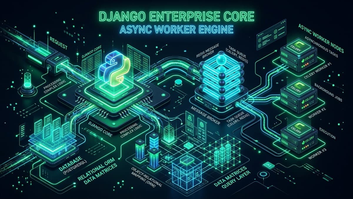 Django REST & FastAPI Commerce Core architecture diagram